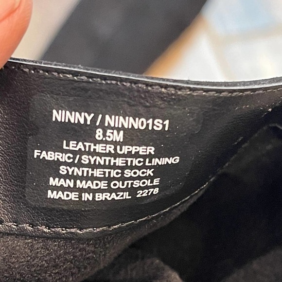 Steve Madden Pointed Toe Over the Knee Ninny Suede Leather Boots Black 8.5M NWOT - Picture 9 of 10